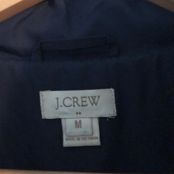 J Crew Navy puffy vest, like new, medium - Picture 2 of 2